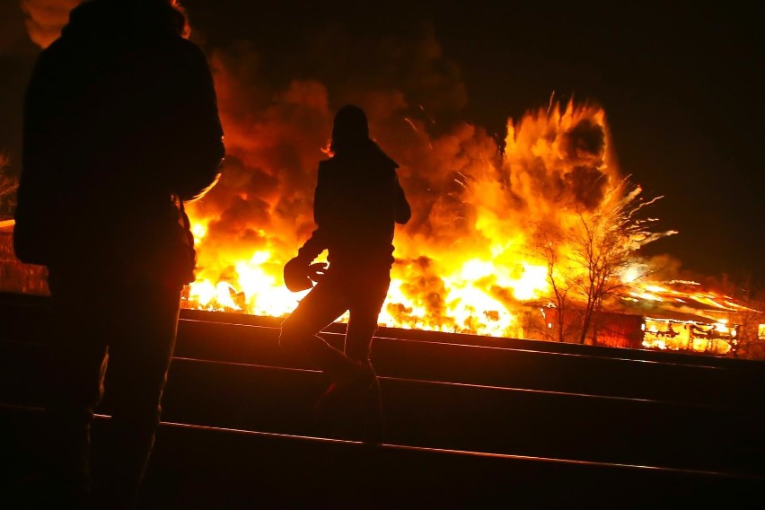 Pożar przy ul. Szczecińskiej we Wrocławiu