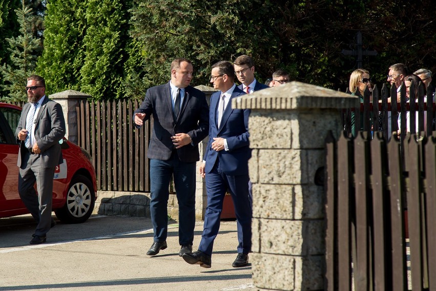 Premier Mateusz Morawiecki w Pszczynie-Porębie