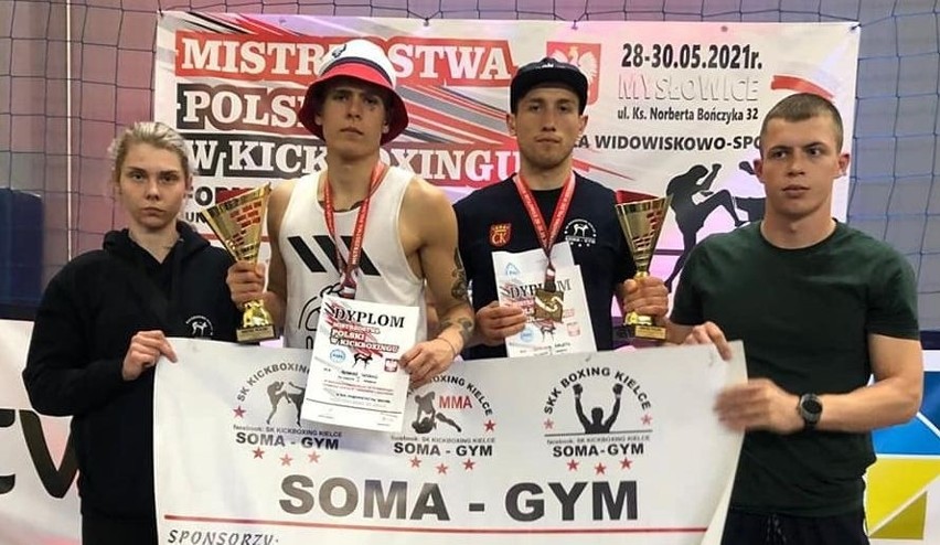 Zawodnicy Soma Gym Kick Boxing Kielce wywalczyli dwa złote...