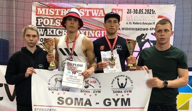 Zawodnicy Soma Gym Kick Boxing Kielce wywalczyli dwa złote medale.