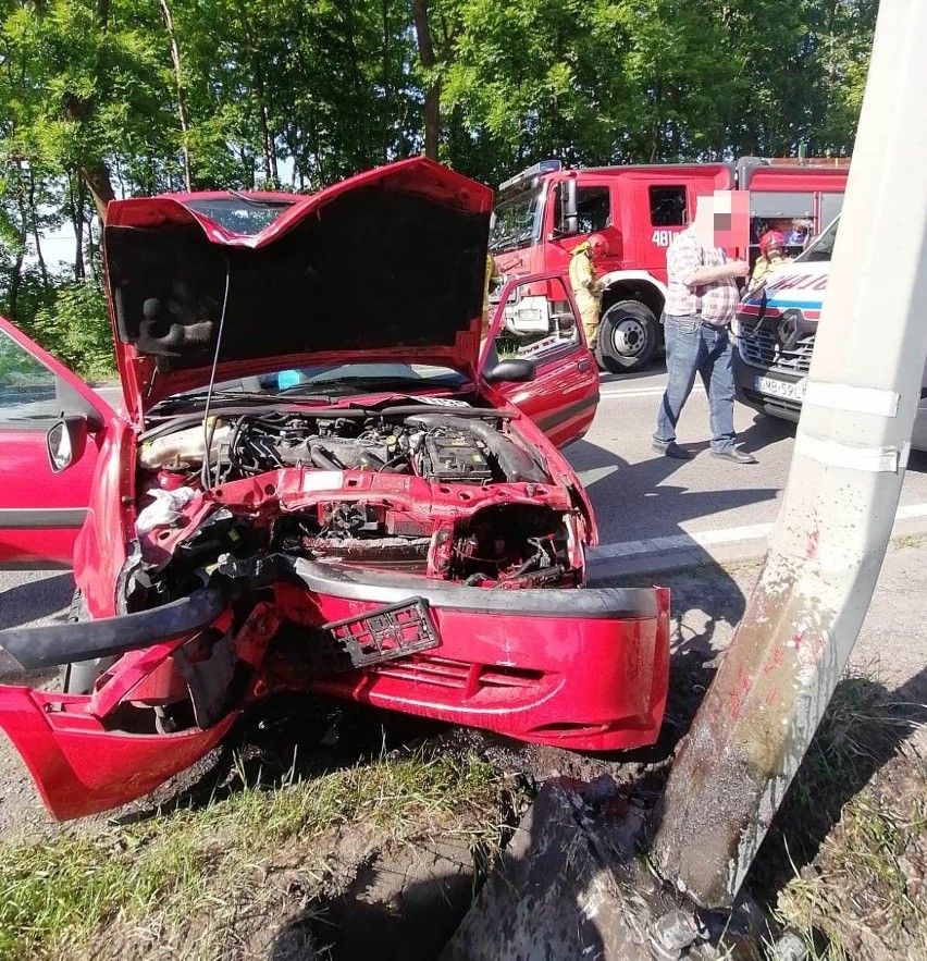 Wypadek na DK 22 w Gnojewie. Jedna osoba trafiła do szpitala