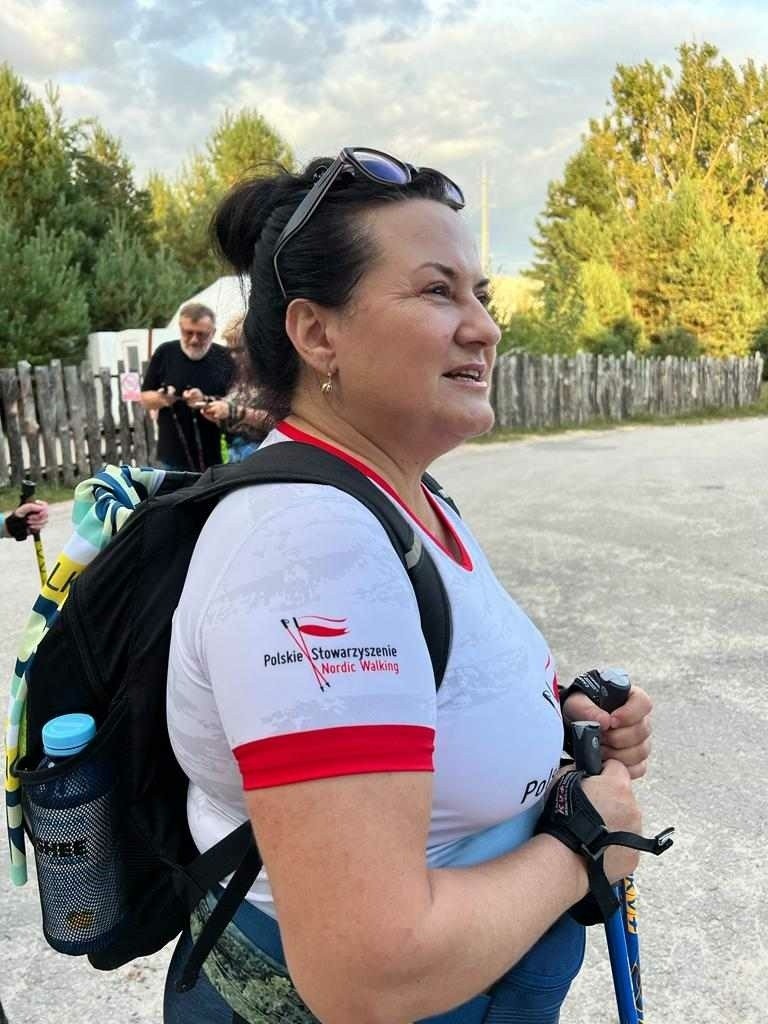 Agata Marjańska uwielbia chodzić z kijami nordic walking.