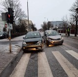 Kolizja na ul. Kopernika w Żninie. Kierująca dostała wysoki mandat i 6 punktów karnych