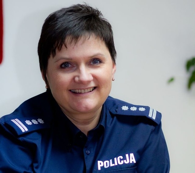 Komendant miejskiej policji insp. Irena Doroszkiewicz