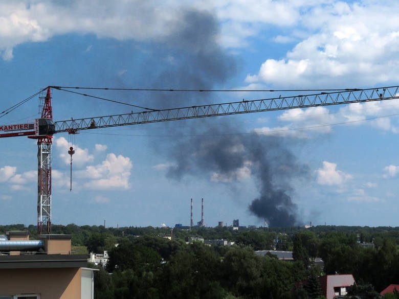 Pożar w zakładzie ArcelorMittal w Krakowie. WIOŚ tłumaczy swoją nieobecność