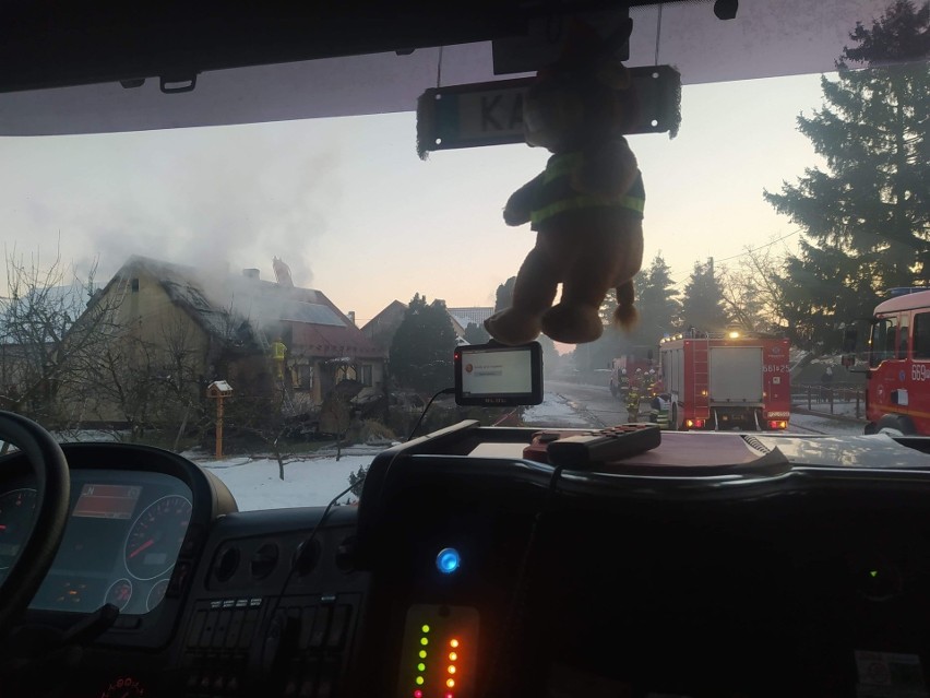 Pożar domu jednorodzinnego w miejscowości Buntowo