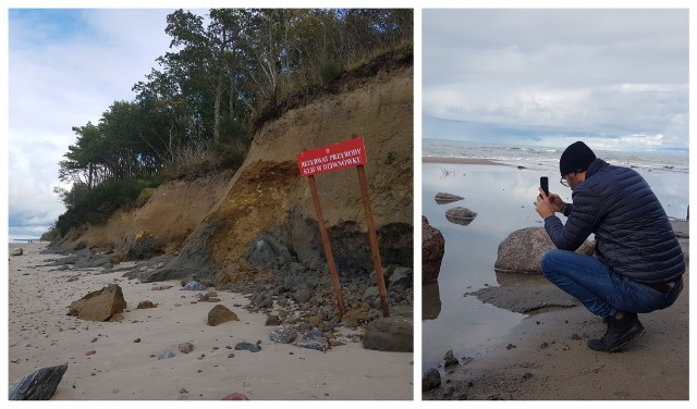 Setki głazów, kamieni i zardzewiałych elementów z łodzi rybackich morze wyrzuciło na plażę w Dziwnówku po sztormie w weekend. Żywioł nie oszczędził też umocnienia nabrzeża. Wydmy zostały mocno podmyte, a klify mocno zniszczone, co w niektórych miejscach uwidoczniło pozostałości budowli z lat 50. wykonanych przez Wojsko Polskie.- Ćwiczenia w nich mieli żołnierze jednostki wojskowej z Dziwnowa - informuje nasz Czytelnik C. Seul. - Cel tych szczelin przykrytych i miejsc obserwacyjnych (takie niewielkie wieżyczki wystające z ziemi na klifie) miał na celu ochronę wybrzeża przed atakiem "imperialistów".ZOBACZ TEŻ: Zobacz, jak w weekend odpoczywali turyści w Międzyzdrojach. ZDJĘCIA