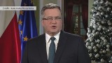 Prezydent Bronisław Komorowski wygłosił orędzie noworoczne (wideo)