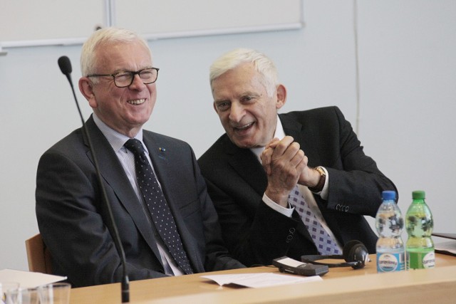 Hans-Gert Poettering i Jerzy Buzek.