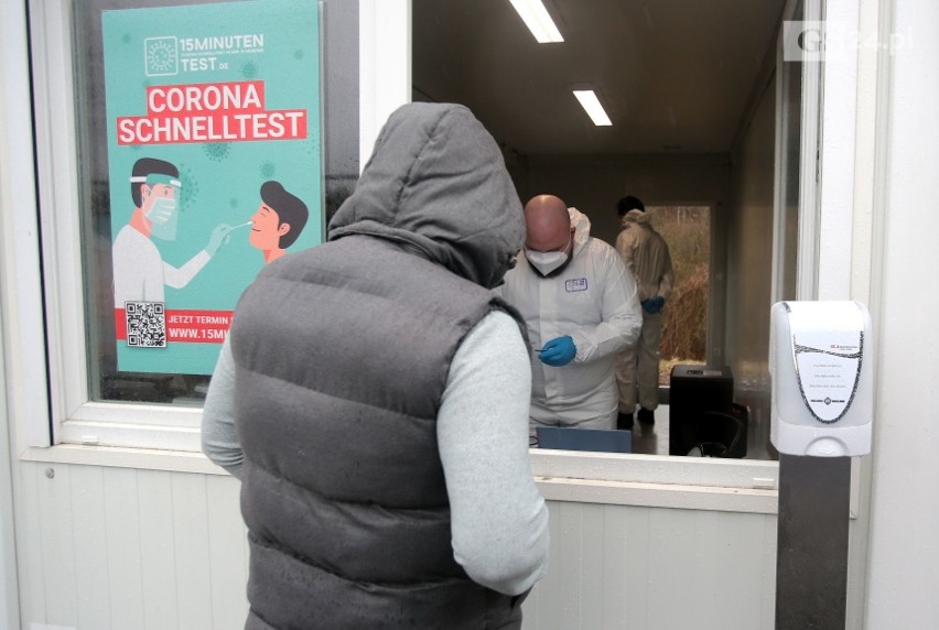 Lubieszyn. Otwarcie punktu testowego na granicy. Tu możesz zrobić test na koronawirusa jadąc do Niemiec. GALERIA