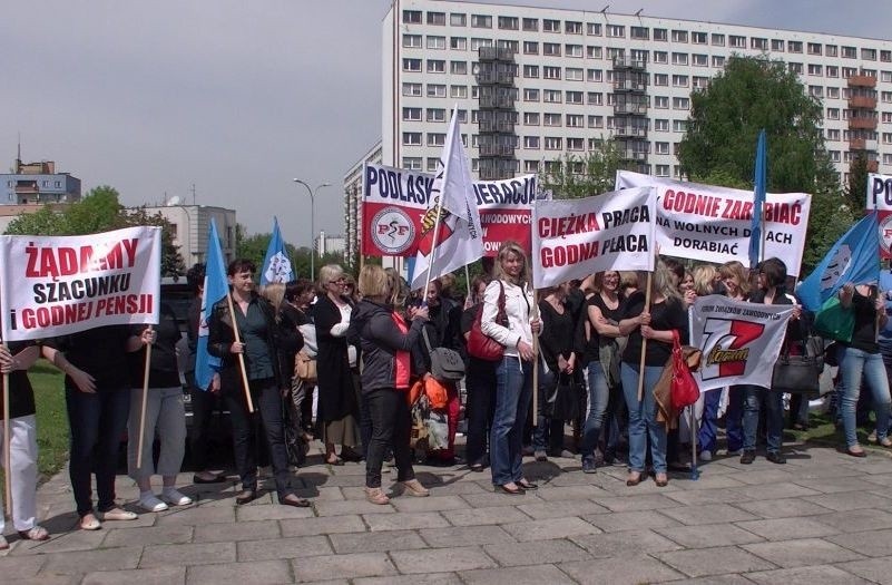 UDSK. Protest pielęgniarek: Chcemy godnie zarabiać (zdjęcia, wideo)