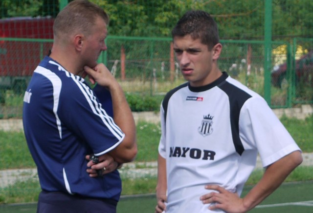 Na pierwszym treningu w Broni pojawił się Kamil Lupa (na zdjęciu z prawej) z Sandecji Nowy Sącz