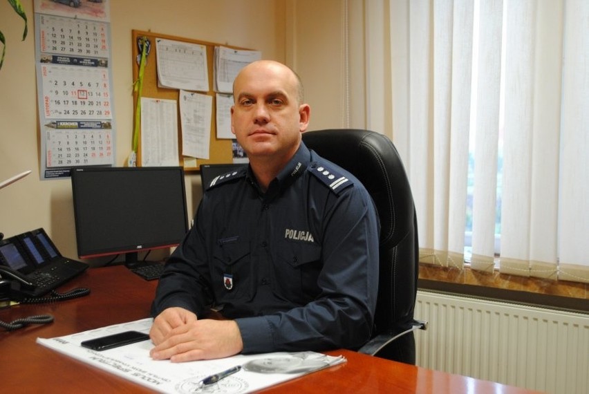 Komendant Powiatowy Policji w Siemiatyczach - insp. Tomasz...
