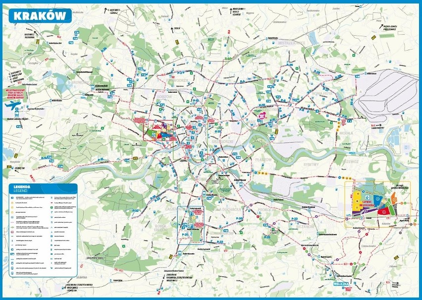 ŚDM. Jak poruszać się po Krakowie? Mapy dla pielgrzymów [ZDJĘCIA]