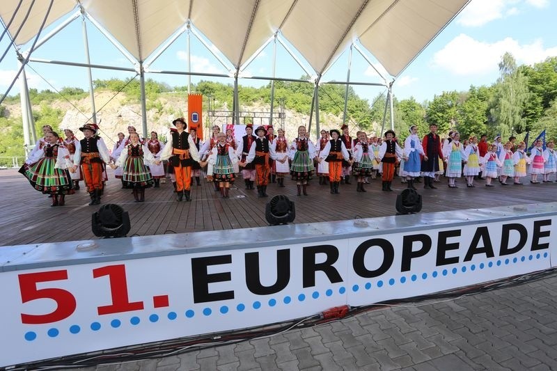 Zakończenie Europeady na Kadzielni w Kielcach