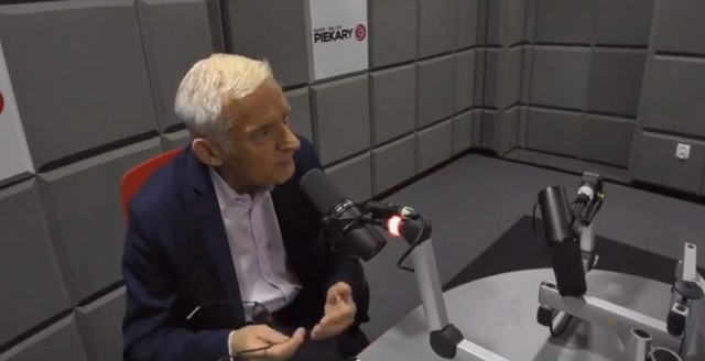 Jerzy Buzek jako Gość Dnia Dnia Dziennika Zachodniego w studiu Radia Piekary