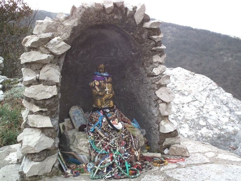 Monte Cassino i  Mentorella
Kapliczka świętego Eustachego