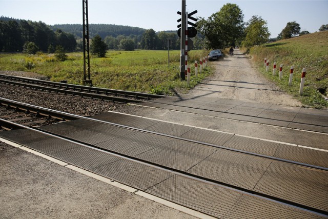 Domniemane miejsce ukrycia pociągu ukrytego przez Niemców na 61 kilometrze trasy kolejowej Wrocław-Wałbrzych