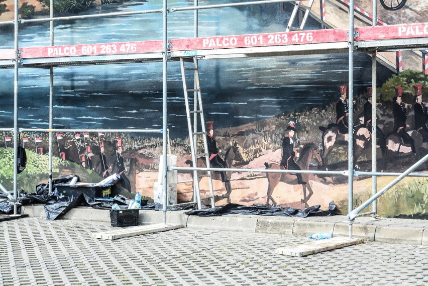 Przy ulicy Zamojskiej w Lublinie powstaje nowy mural