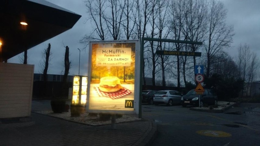 McMuffin Farmerski za darmo w restauracjach McDonalds