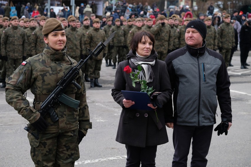 Przysięga wojskowa żołnierzy obrony terytorialnej w...