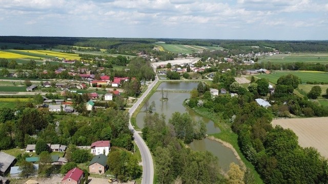 Rzeczyca Księża (pow. kraśnicki) z lotu ptaka