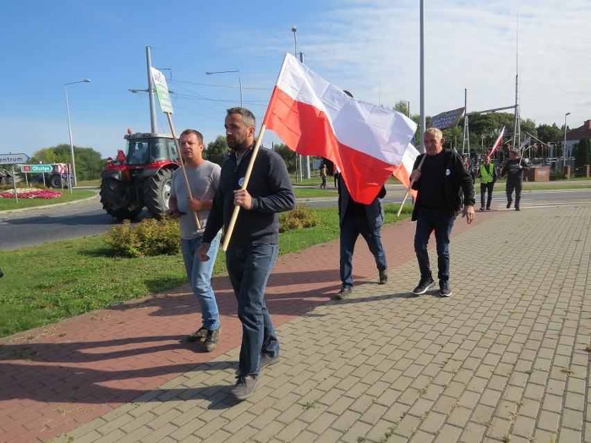 Protest rolników w Brodnicy (Kujawsko-Pomorskie) 25.08.2021