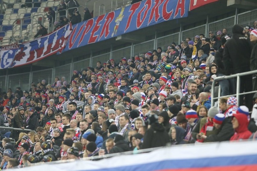 Kibice na meczu Górnik Zabrze - Lech Poznań