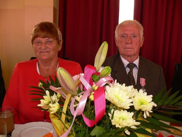 Jubileusz obchodzili między innymi Janina i Stanisław Kielar z Grębowa.