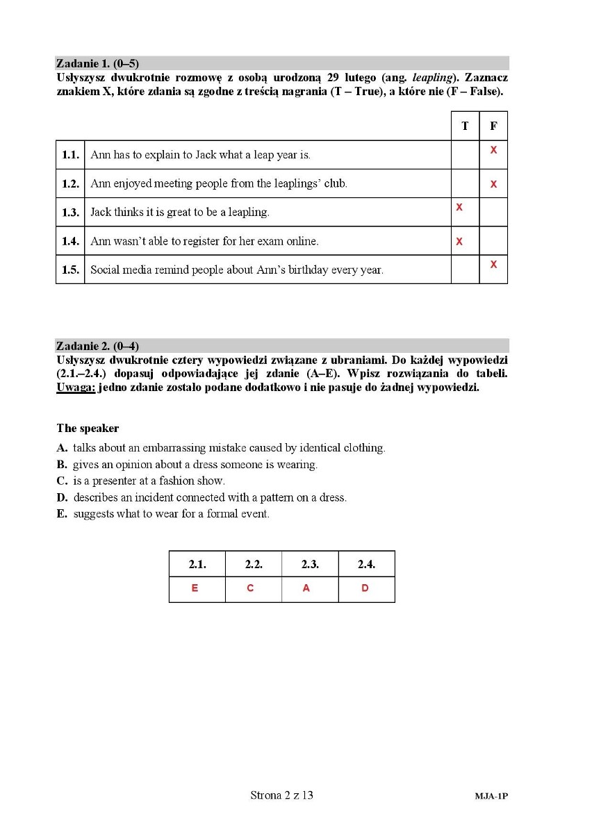 Matura 2019 język angielski. CKE opublikowała klucz odpowiedzi. Sprawdź, czy dobrze rozwiązałeś arkusz