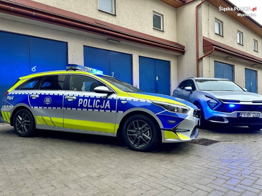 Dwa nowe radiowozy dla policjantów z Mysłowic oraz narada...