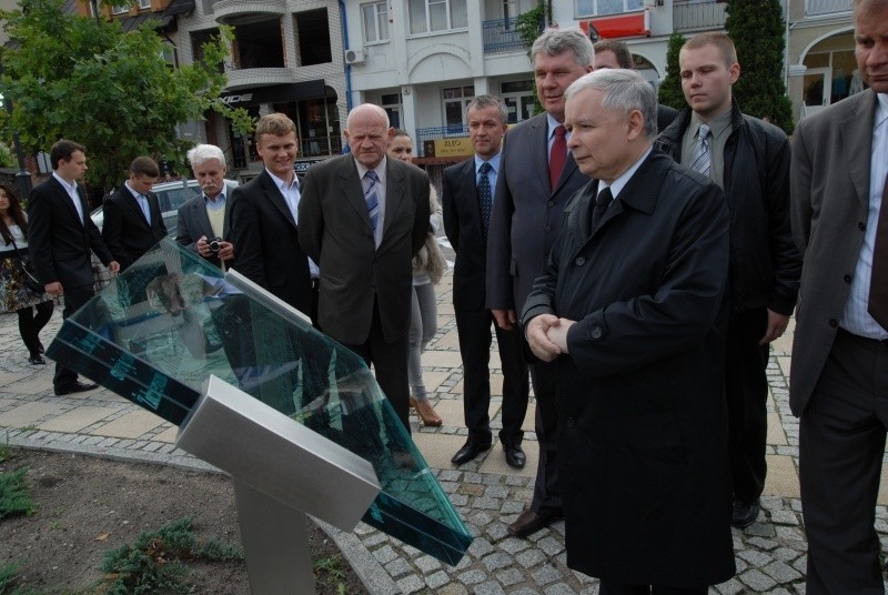 Prezes PiS Jarosław Kaczyński w Ostrołęce