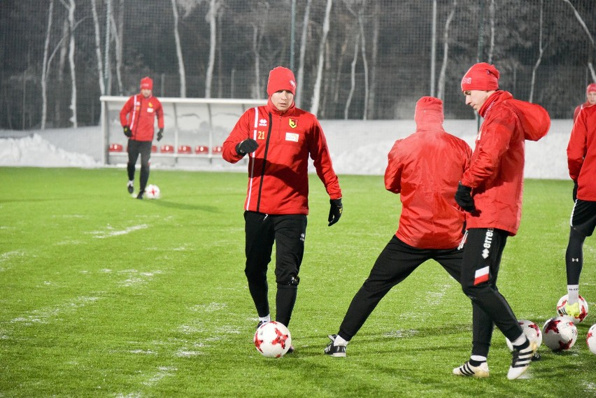 Trening Jagiellonii przed wiosennymi rozgrywkami w 2017 roku