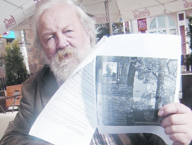 Kazimierz Gancewski, współautor albumu o Świebodzinie. 