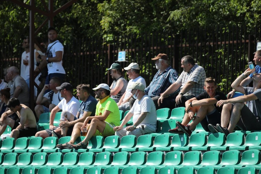 Garbarnia Kraków. Kibice na pucharowym meczu "Brązowych" z GKS-em Katowice [ZDJĘCIA]