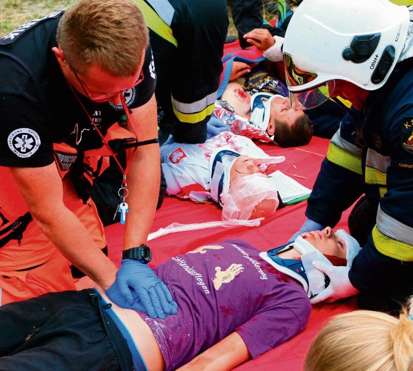 Podhalańskie służby trenowały jak ratować rannych w karambolu drogowym