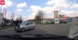 Nowy Sącz. Wypadek na skrzyżowaniu ul. Tarnowskiej i Głowackiego. Rowerzysta został ukarany mandatem