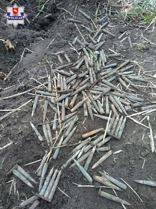 Ponad 500 sztuk amunicji znalazła mieszkanka gminy Chełm podczas uprawy ogródka