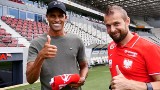 Cracovia. Rivaldo na stadionie "Pasów" z zaproszeniem na wrześniowe mistrzostwa Europy w amp futbolu w Krakowie [ZDJĘCIA]