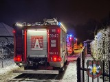Pożar garażu w Radomiu. Na miejscu działały trzy zastępy straży pożarnej