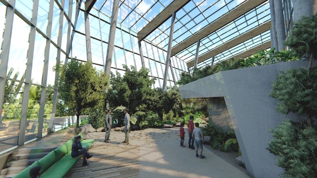 Tak będzie wyglądało Centrum Edukacji Ekologicznej, które zastąpi przestarzałe Egzotarium w Sosnowcu.