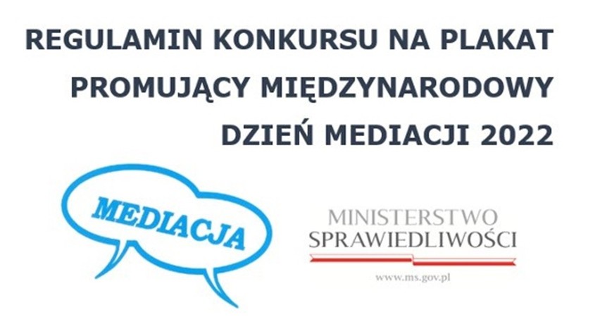 Konkurs na plakat promujący Międzynarodowy Dzień Mediacji.