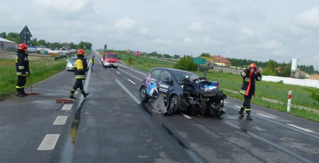Do poważnie wyglądającego wypadku doszło w niedzielę przed godziną 8 w Krogulczej, na trasie numer "7".