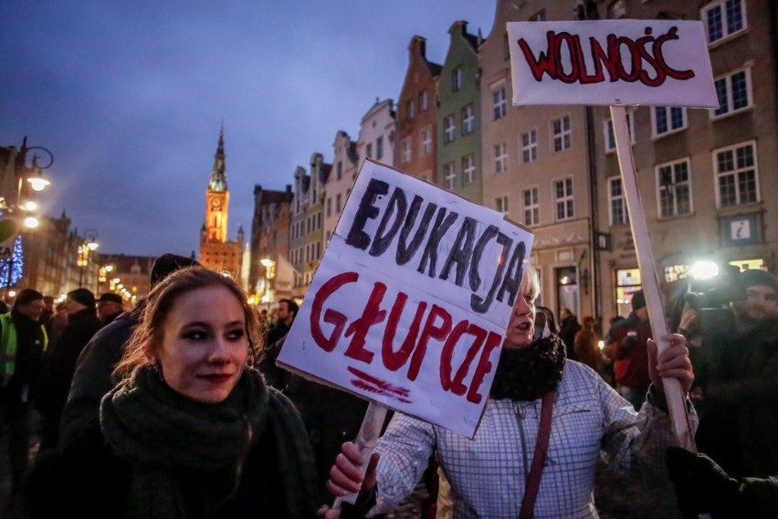 Protest studentów w Gdańsku