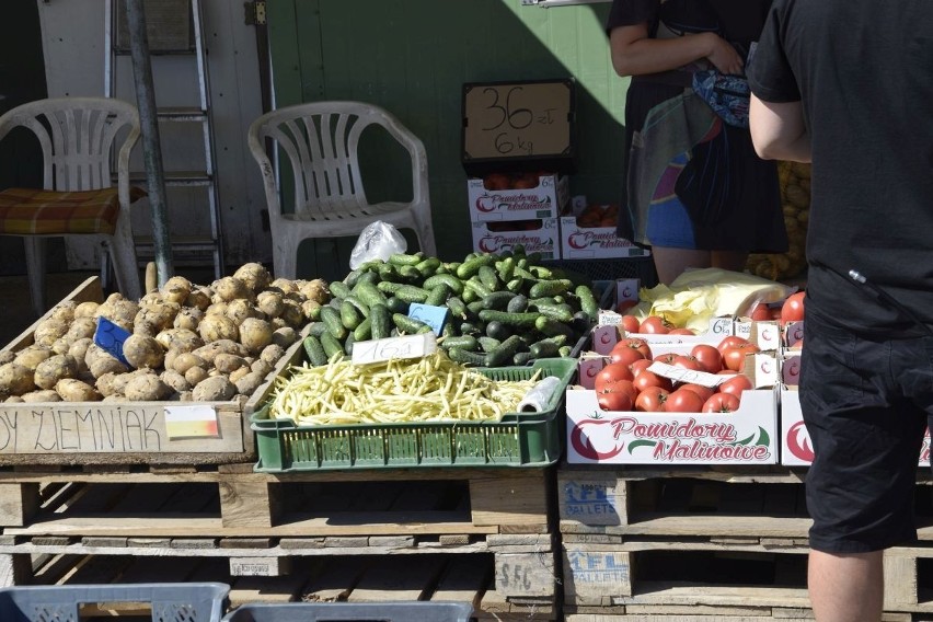 Owoce i warzywa na giełdzie w Sandomierzu. Co można było kupić w sobotę 18 czerwca? Zobacz zdjęcia