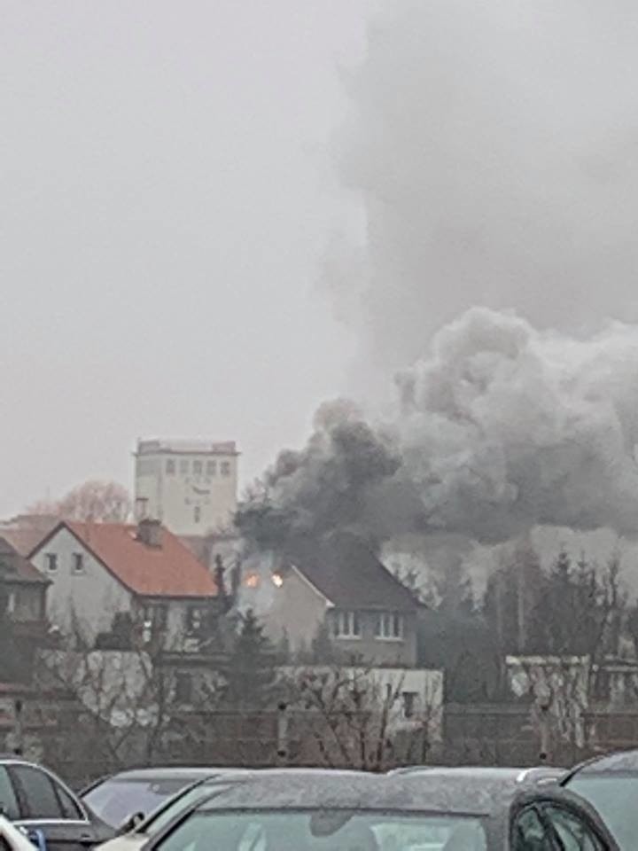 Pożar w Szczecinie przy ul. Wierzbowej. Szybka akcja strażaków