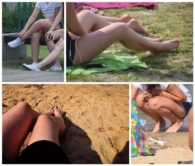 Sezon plażowania w pełni! Nad zalewem pojawiły się w ten weekend tłumy ludzi, a wśród nich piękne plażowiczki opalające nogi. Zobaczcie naszą fotorelację.