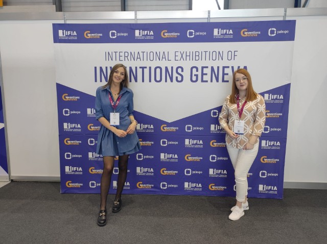 Dagmara Słota i Magdalena Bańkosz na Międzynarodowej Wystawie Wynalazków w Genewie