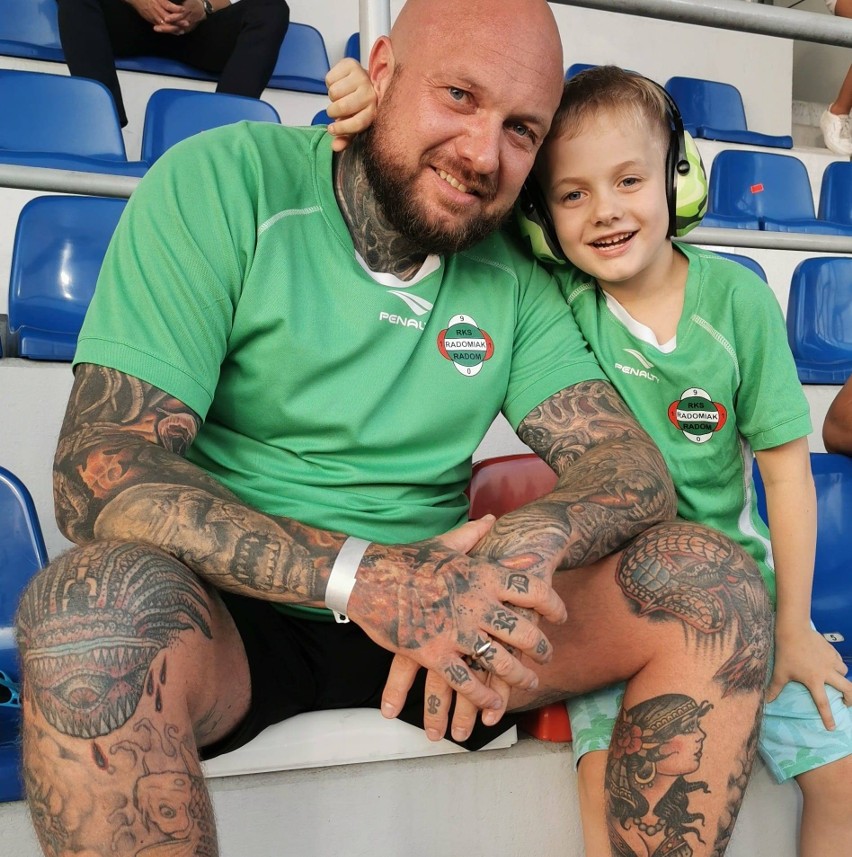 Paweł Bilewski, szef Sky Tatoo Radom, jeden ze sponsorów...