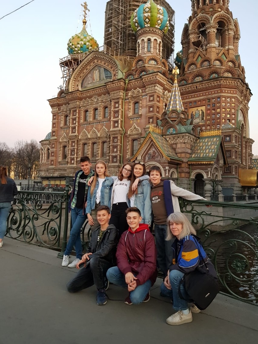 Młodzi Opolanie przy okazji zwiedzili Petersburg.
